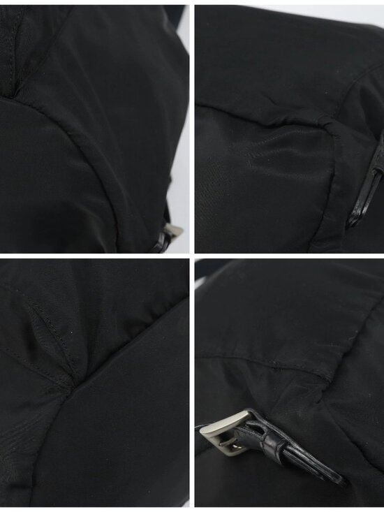 PRADA Backpack Nylon Black Silver main image 13